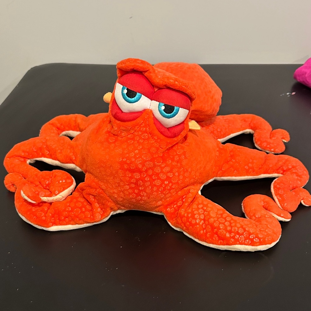 Orange Plush Octopus Toy